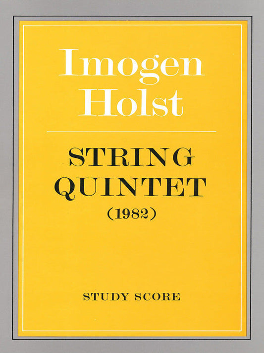 String Quintet (1982) Study Score - Chamber Sheet Music