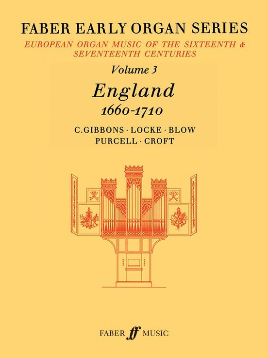 Early Organ Series Book 3 Eng 1660-1710 Ed Dalton