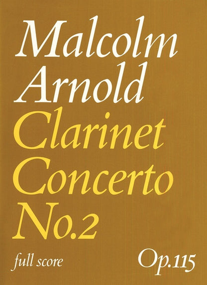 Clarinet Concerto No 2 Full Score