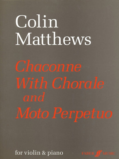 Chaconne/Moto Perpetuo Violin/Piano