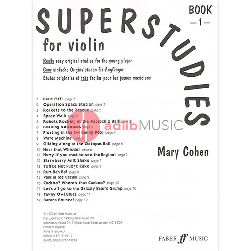 Superstudies for Violin Book 1 - Sheet Music for Young Players — view 2
