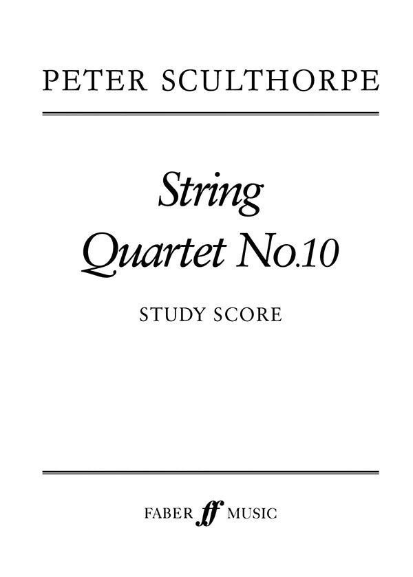 String Quartet No.10 Study Score - Faber 0571515398