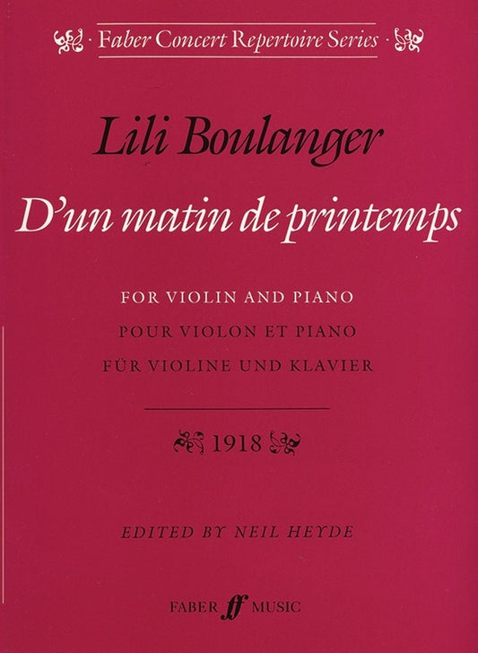 D'Un Matin De Printemps Violin/Piano
