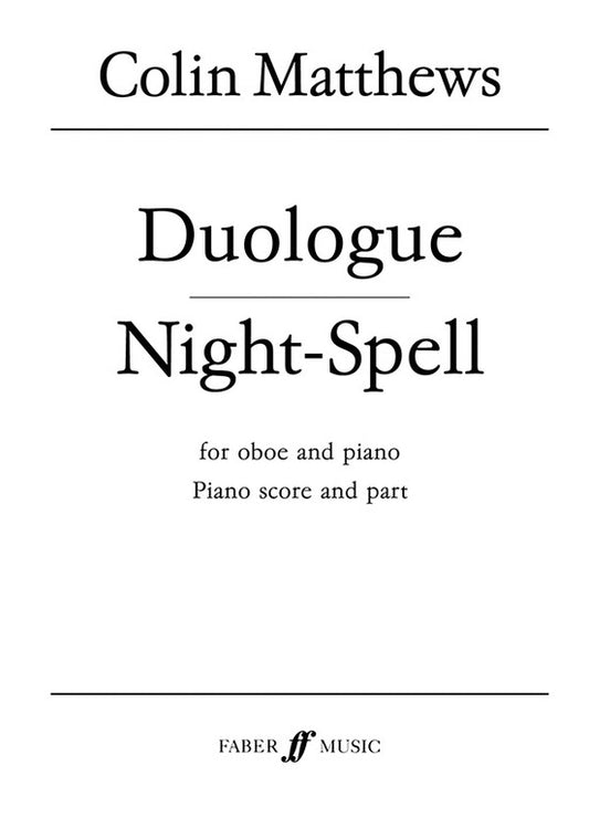 Duologue Night Spell Ob/Piano