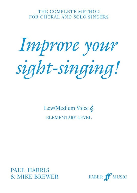 Improve Your Sight Singing Elem Low/Med Tc