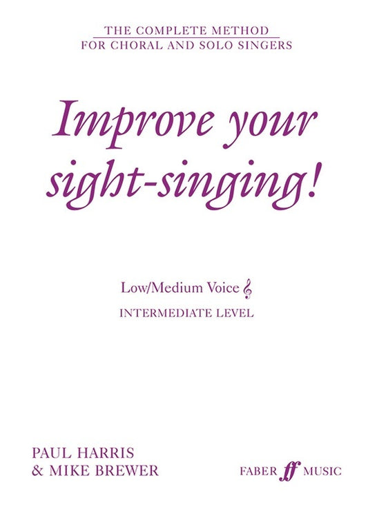 Improve Your Sight Singing Inter Low/Med Tc