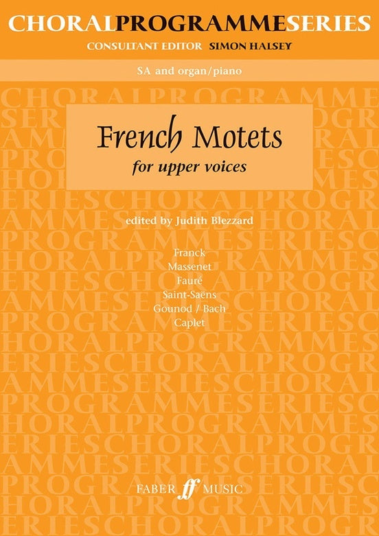 French Motets For Upper Voices SSA/Piano Ed Blezzard
