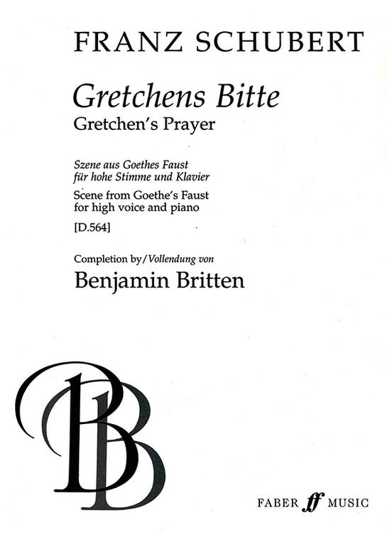 Gretchens Bitte High Voice/Piano Arr Britten