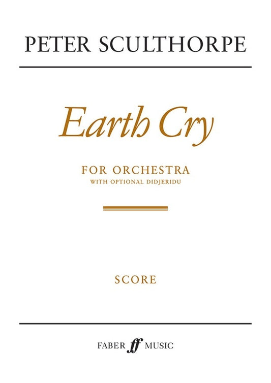Earth Cry For Orchestra Full Score