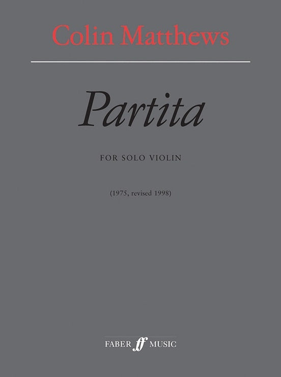 Partita Solo Violin