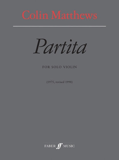 Partita Solo Violin