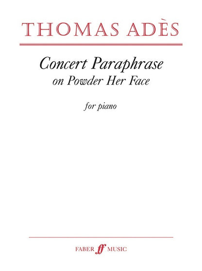 Concert Paraphrase On Powder Her Face Piano