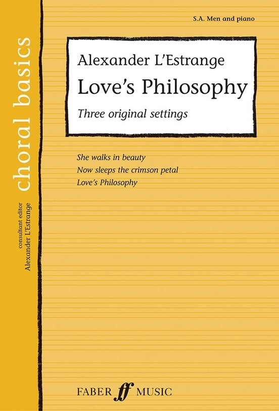 Love's Philosophy SAB/Piano
