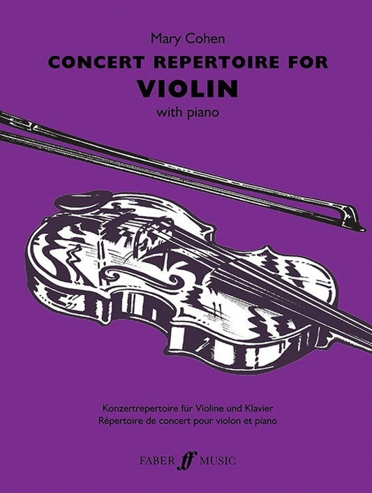 Concert Repertoire For Violin- Violin/Piano