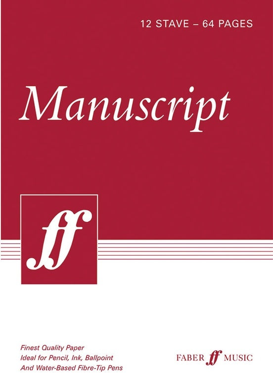 Manuscript Book A4 64 Pg 12 Stave Spiral