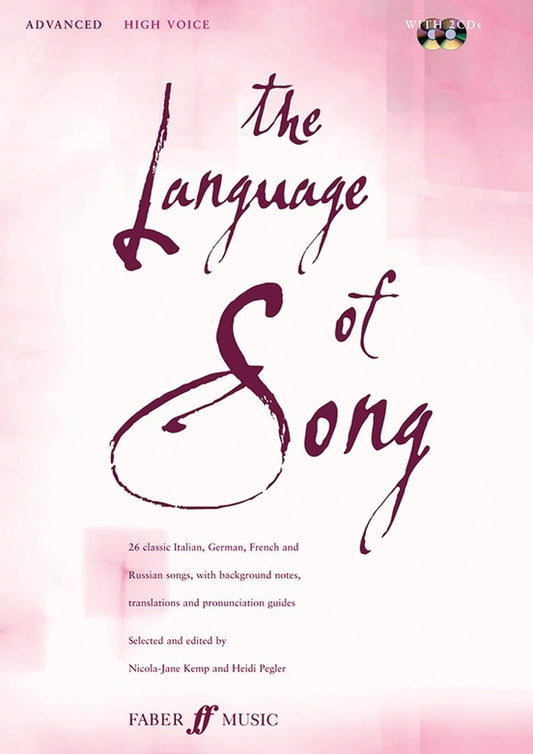 Language Of Song Advanced High Voice Book/CD