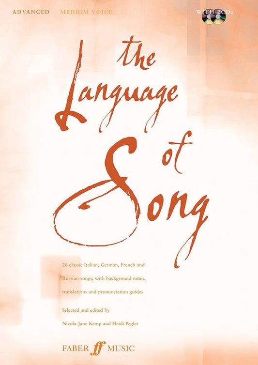 Language Of Song Advanced Med Voice Book/CD