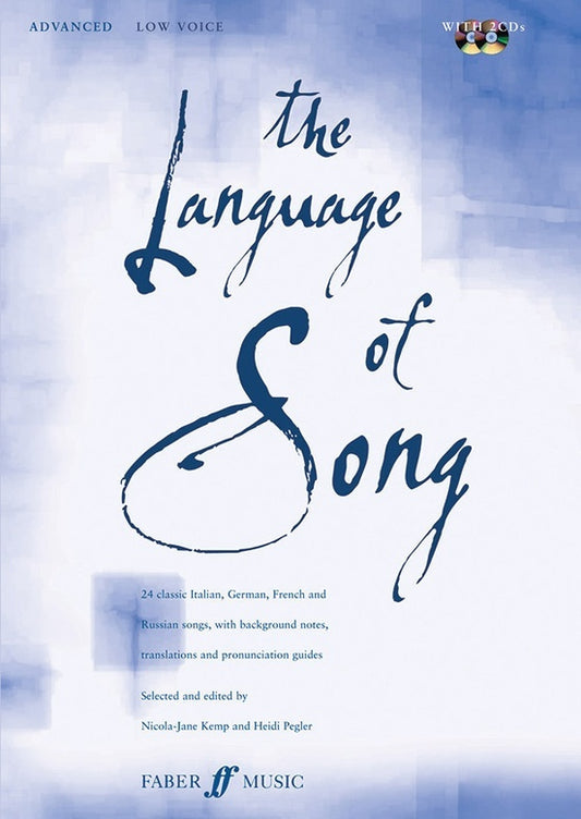 Language Of Song: Advanced Low Voice Book/CD