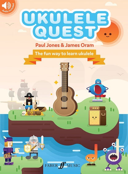 Ukulele Quest Book for Folk Instrument and Ukulele Sheet Music