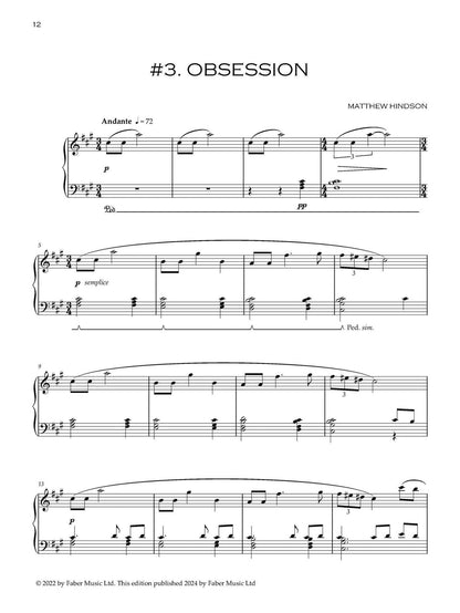Hindson Sad Piano Sheet Music for Solo Piano — view 3