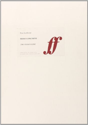 Peter Sculthorpe: Concerto for Piano — Two Piano Score (Faber Music)