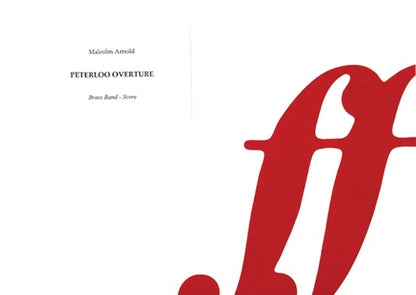 Peterloo Overture Brass Band Full Score