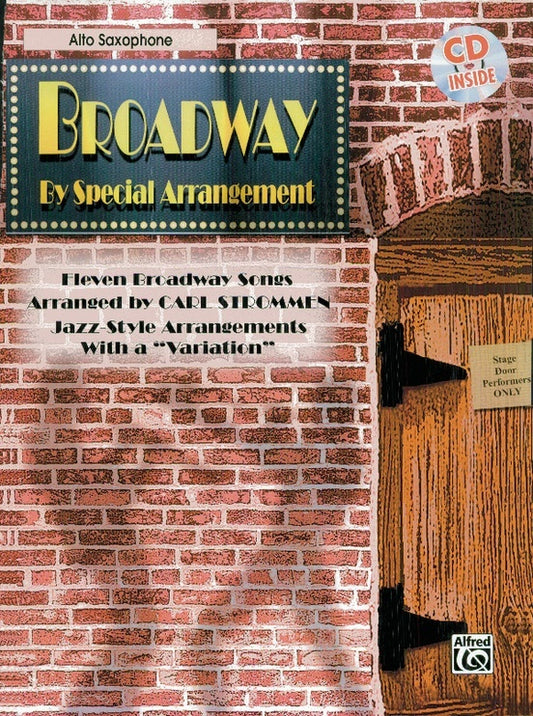 Broadway by Special Arrangement Alto Saxophone Book with CD