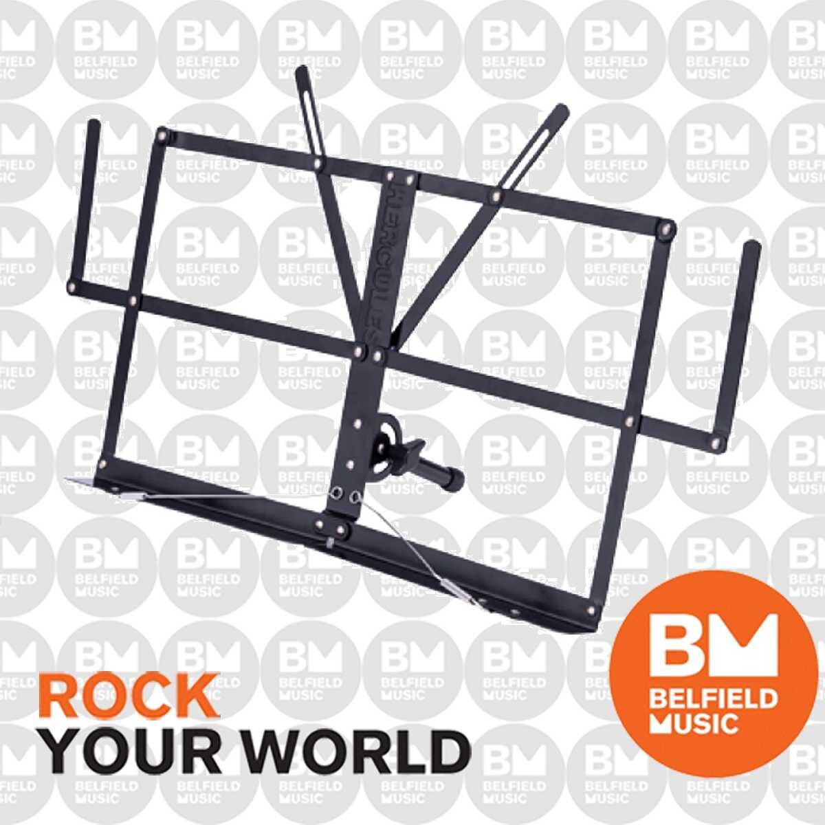 Hercules BS010BB Foldable Desktop Music Stand with Adjustable Leg Support and Storage Bag — view 3