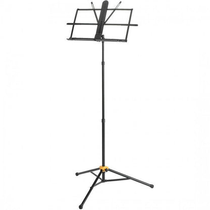 Hercules BS118BB Three Section Music Stand with Carry Bag - EZ Grip Height Adjustment, Compact Folding Design