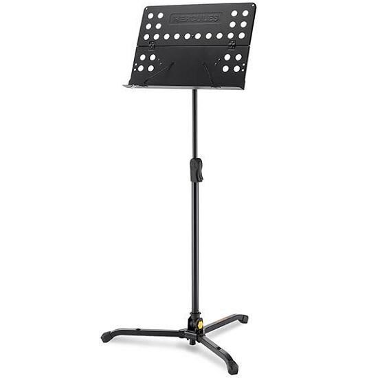 Hercules BS311B Tripod Music Stand with Perforated Foldable Desk and Adjustable Features — view 5