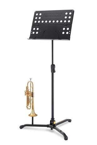 Hercules BS311B Tripod Music Stand with Perforated Foldable Desk and Adjustable Features — view 4