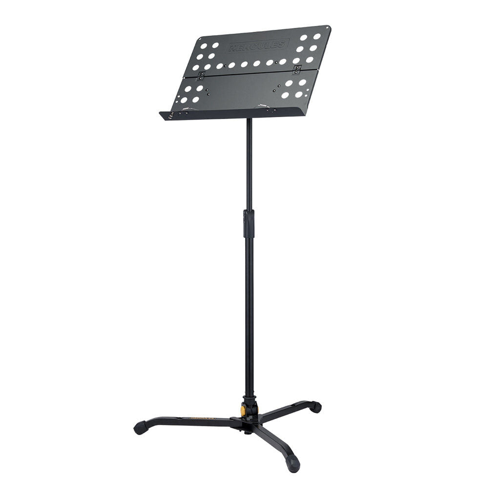 Hercules BS311B Tripod Music Stand with Perforated Foldable Desk and Adjustable Features — view 3