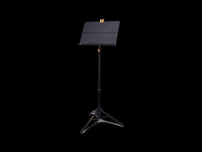 Hercules BS408BPLUS Three-Section Foldable Music Stand with EZ Grip Height Adjustment and Solid Aluminum Desk — view 2