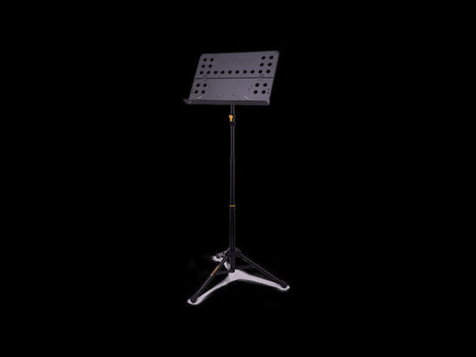 Hercules BS418BPLUS Three-Section Music Stand with Folding Desk and EZ Grip Height Adjustment