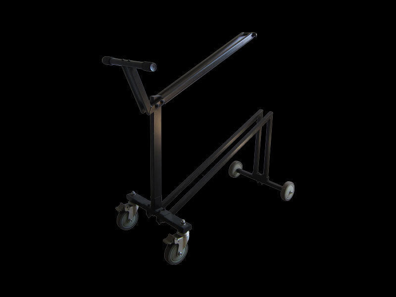 Hercules BSC800 Music Stand Cart for 12 Stands, Non-Slip Wheels, Rubber Handle, Load Capacity 45 kg, Dimensions 1100 mm x 500 mm — view 4