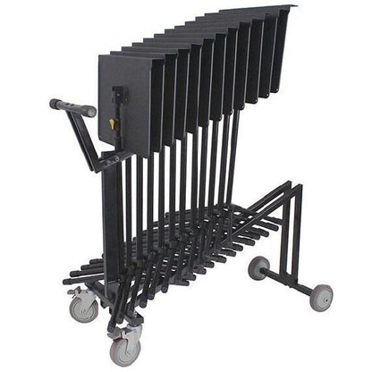 Hercules BSC800 Music Stand Cart for 12 Stands, Non-Slip Wheels, Rubber Handle, Load Capacity 45 kg, Dimensions 1100 mm x 500 mm — view 3