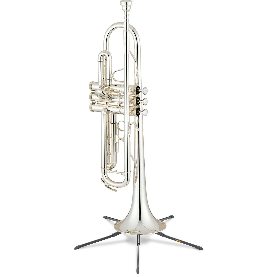 Hercules TravLite DS410B Trumpet Stand - In-Bell Design, Lightweight, Velvet Pads, Compact, Easy Setup, 5 Leg, Load Capacity 11 lbs. — view 3