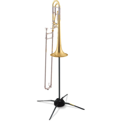 Hercules TravLite Trombone Stand DS420B with Velvet Pads, Compact In-Bell Design, Lightweight, and Foldable — view 4