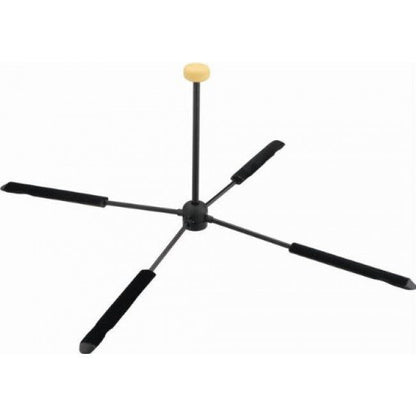 Hercules DS460B TravLite Flute Stand with Compact In-Bell Design and Velvet Base