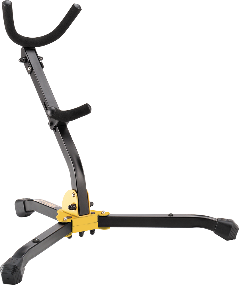 Hercules DS530BB Saxophone Stand for Alto or Tenor Sax with Folding Yoke and Adjustable Backrest, Includes Eco-Friendly Storage Bag — view 2