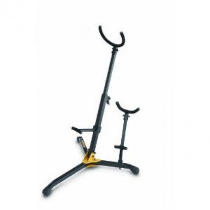 Hercules DS536B Baritone Saxophone Stand with Adjustable Backrest and Extra Alto/Tenor Peg