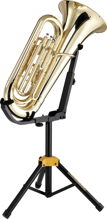 Hercules DS552B Tuba Euphonium Stand with Adjustable Supports and Heavy-Duty Tripod Legs, 30 kg Load Capacity, Compact Design — view 3