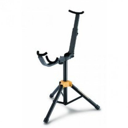 Hercules DS552B Tuba Euphonium Stand with Adjustable Supports and Heavy-Duty Tripod Legs, 30 kg Load Capacity, Compact Design