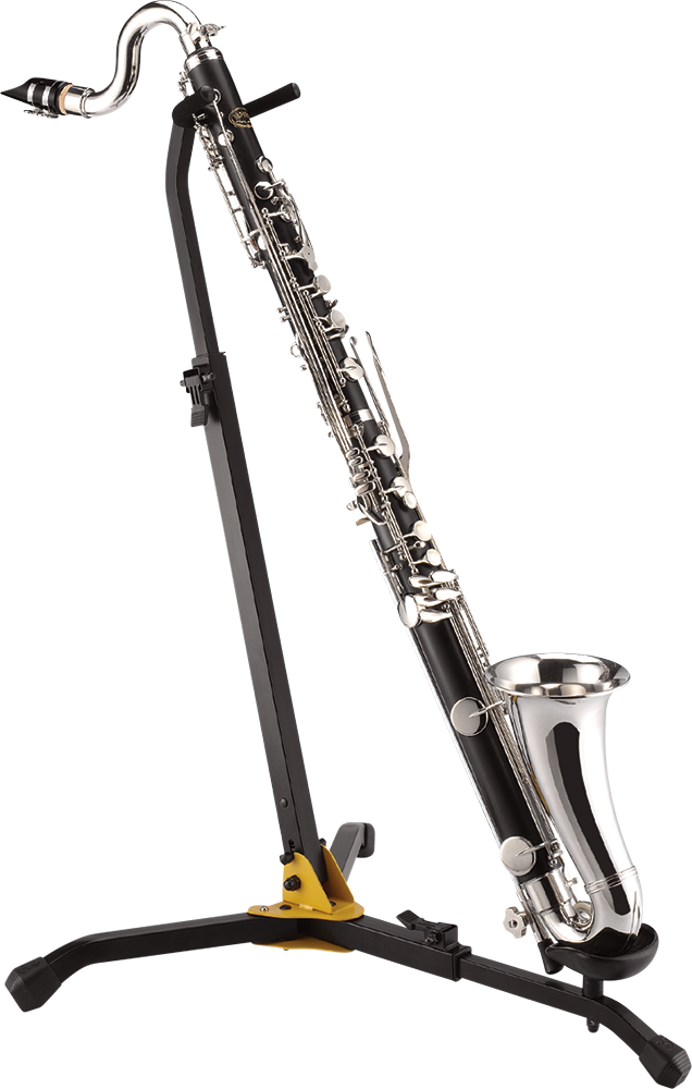 Hercules DS561B Bass Clarinet/Bassoon Stand with Adjustable Base Rest and Swivel Legs — view 2