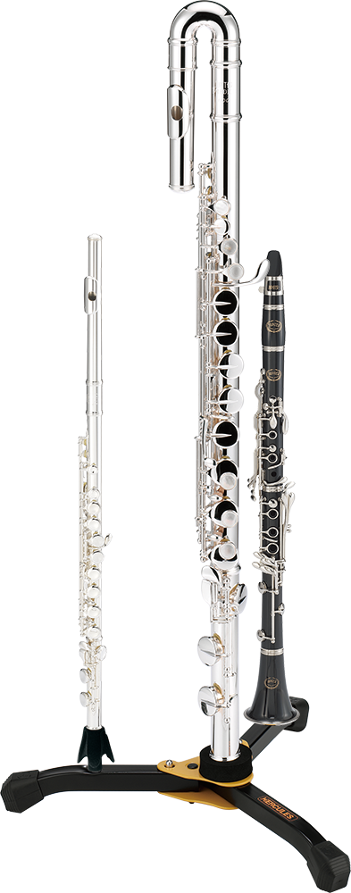 Hercules DS562B Alto Flute Stand with Bag, Compact Design, Detachable Peg, Eco-Friendly Materials, 12-Month Warranty — view 3