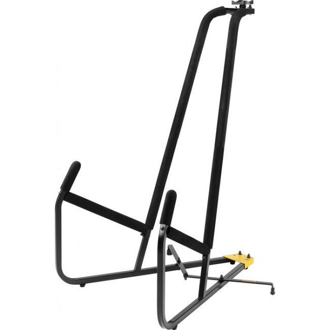 Hercules DS590B Double Bass Stand with Locking Pins, Steel Construction, 900mm Height, Fits 3/4 & 4/4 Size, Load Capacity 50kg