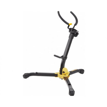 Hercules DS630BB Saxophone Stand with Auto Grip System, Adjustable Backrest, Locking Pins, Carrying Bag, Height 430 mm, Load Capacity 10 kg