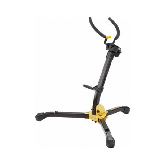 Hercules DS630BB Saxophone Stand with Auto Grip System, Adjustable Backrest, Locking Pins, Carrying Bag, Height 430 mm, Load Capacity 10 kg