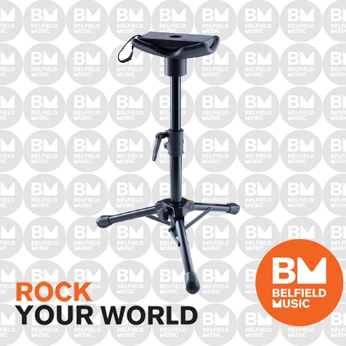 Hercules DS753BB 2-Way Low Brass Stand with Carry Bag for Tubas, Euphoniums, Baritones, Adjustable Height, Durable Steel Construction — view 6