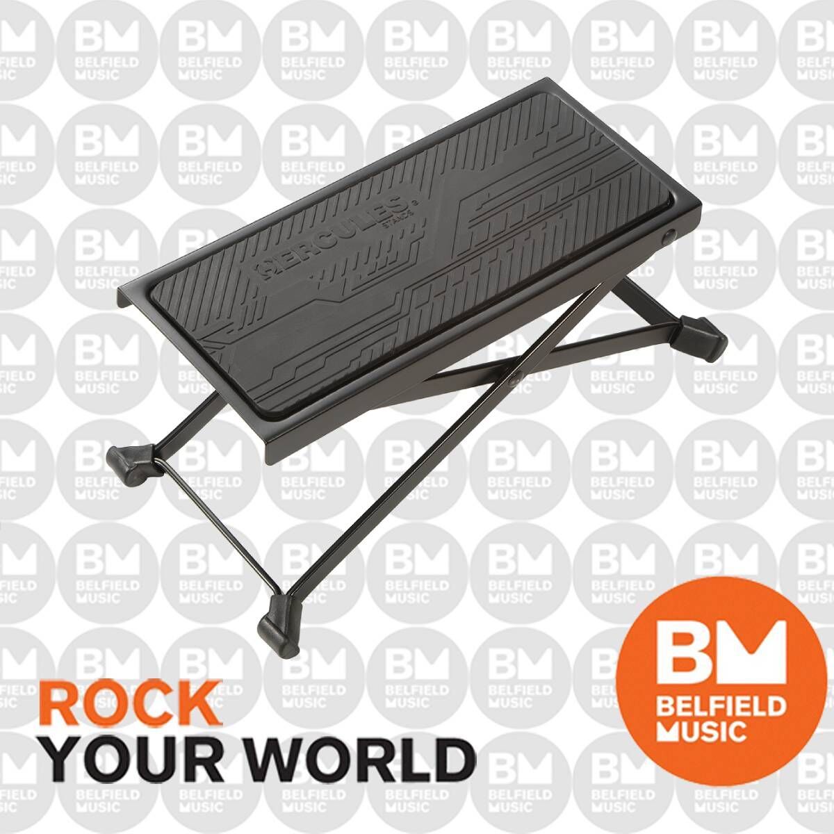 Hercules FS100B Guitarist Foot Stool with Adjustable Height and Angle — view 5